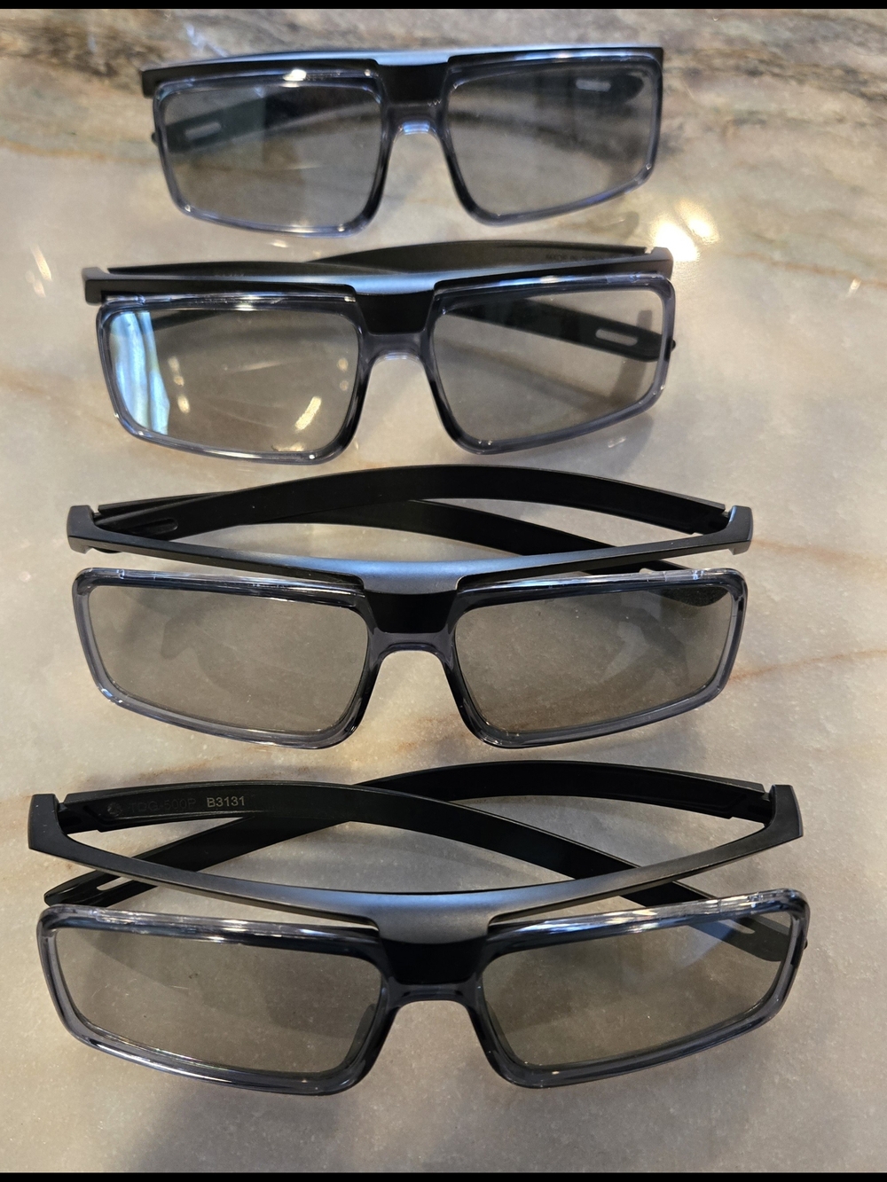 4 Pairs Sony 3D Glasses
